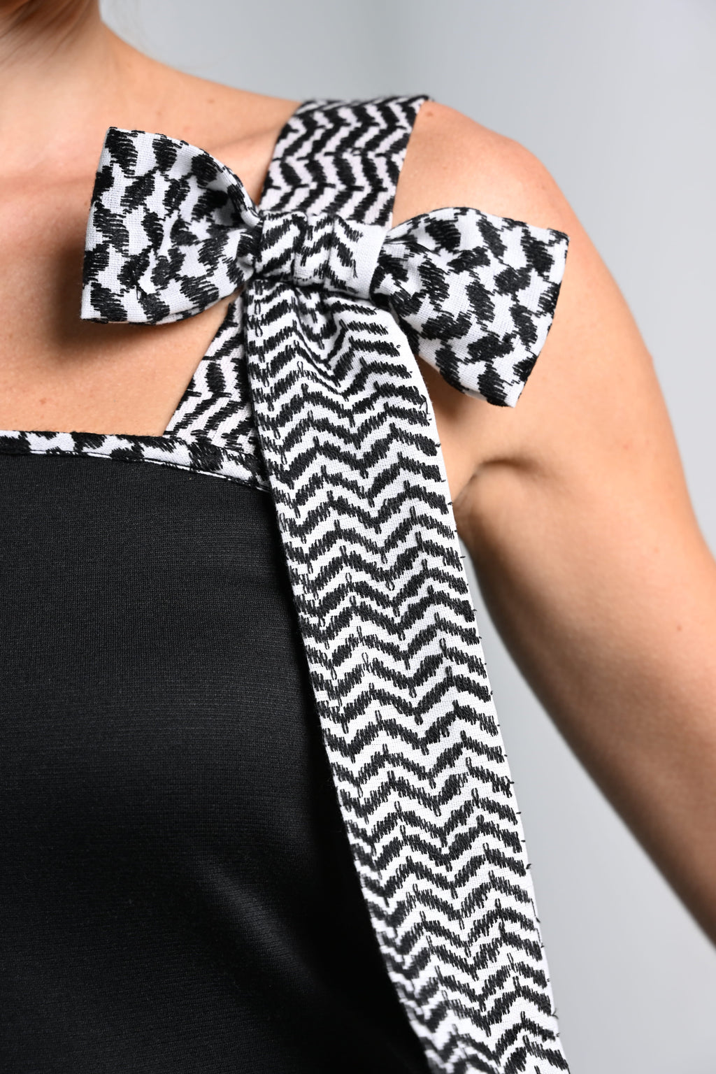 The Black Bella Keffiyeh Dress - Wild & Sage