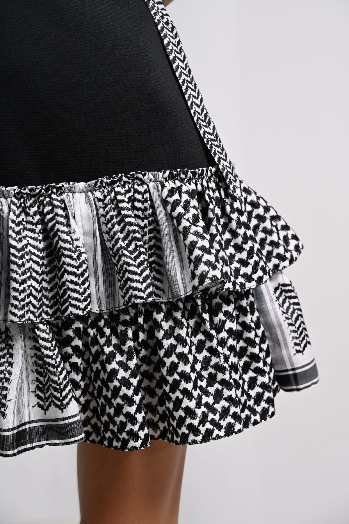 The Black Bella Keffiyeh Dress - Wild & Sage
