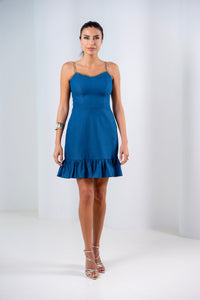 The Gilded Edge Denim Dress - Wild & Sage