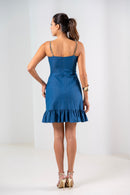 The Gilded Edge Denim Dress - Wild & Sage
