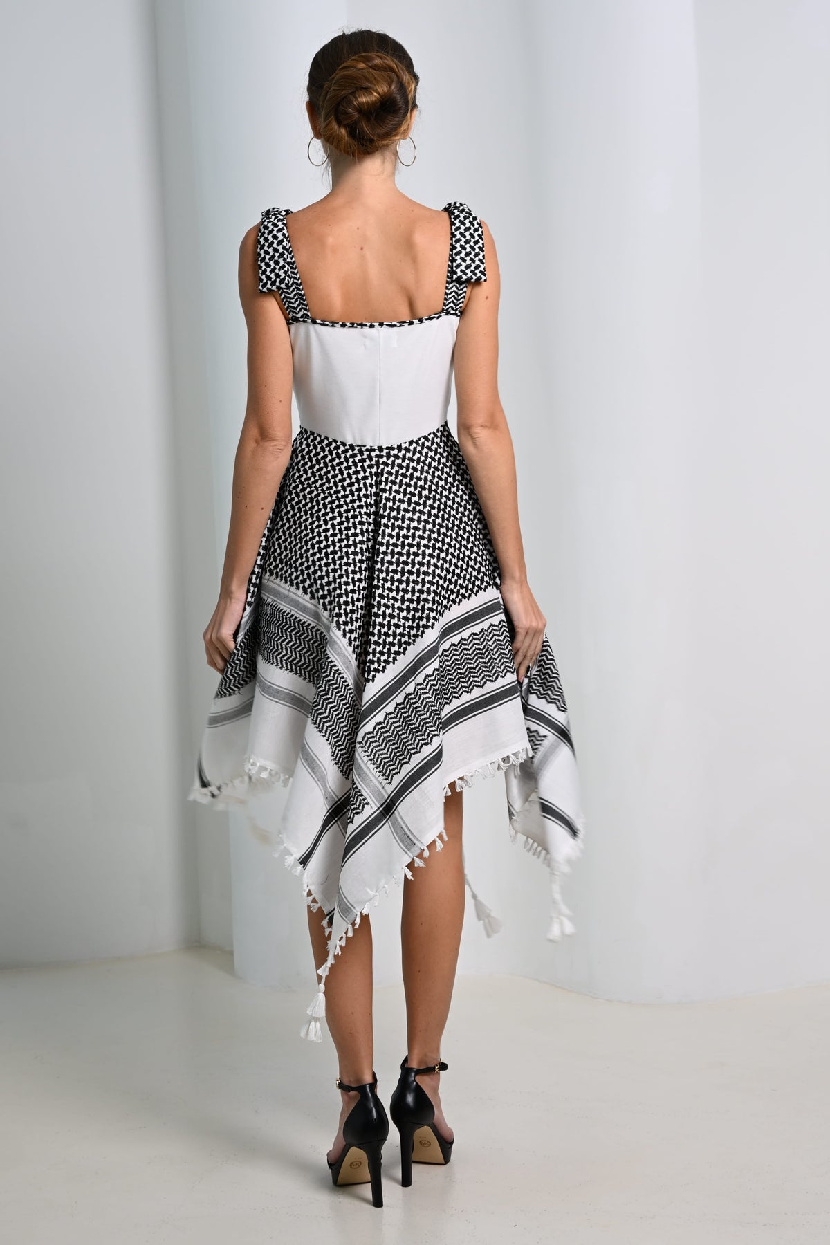 The Keffiyeh Blanc Dress - Wild & Sage