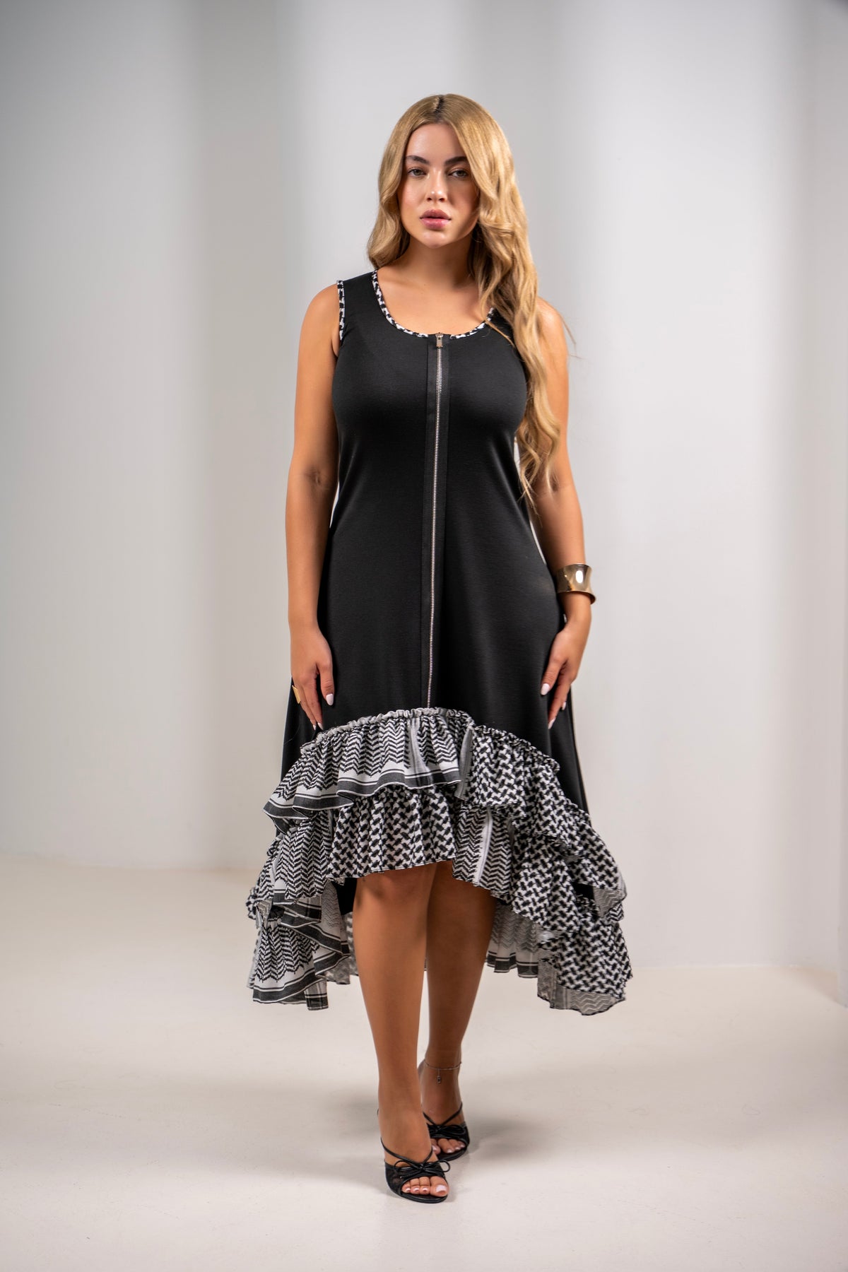 The Keffiyeh Noir Dress - Wild & Sage